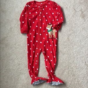 Carters Reindeer Fleece PJs - 2T